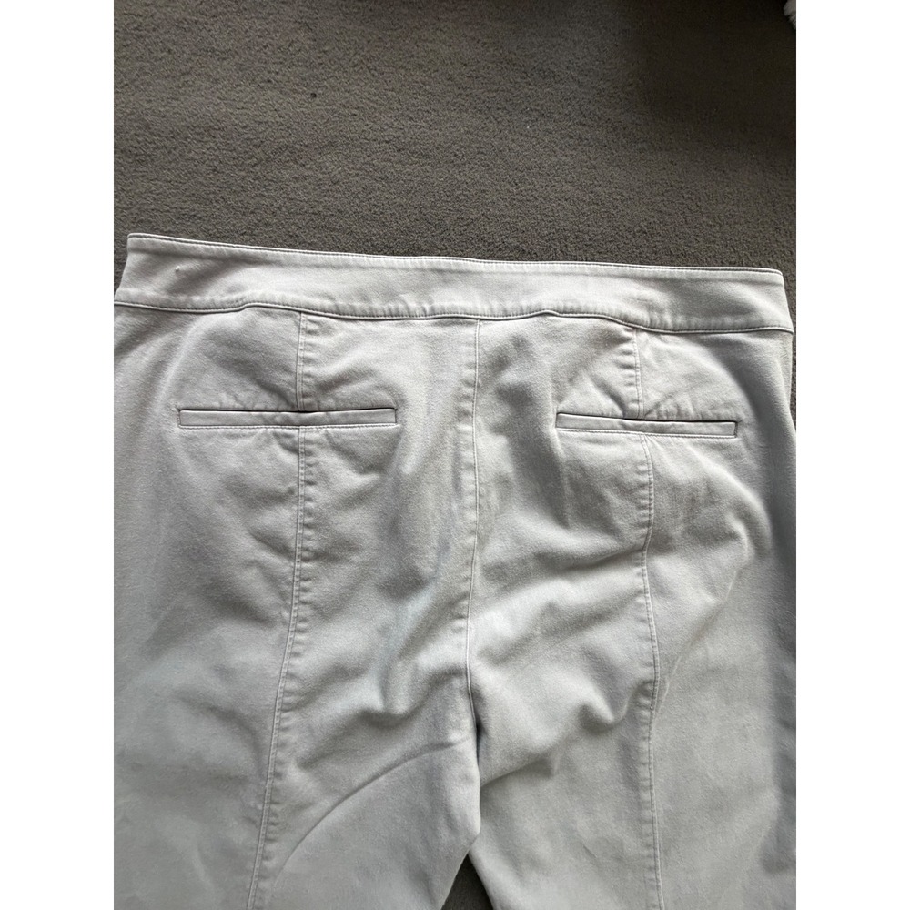Loft Outlet Women Light Gray Skinny Ankle Seamed Front Pants Size 14 High Rise - Picture 9 of 14